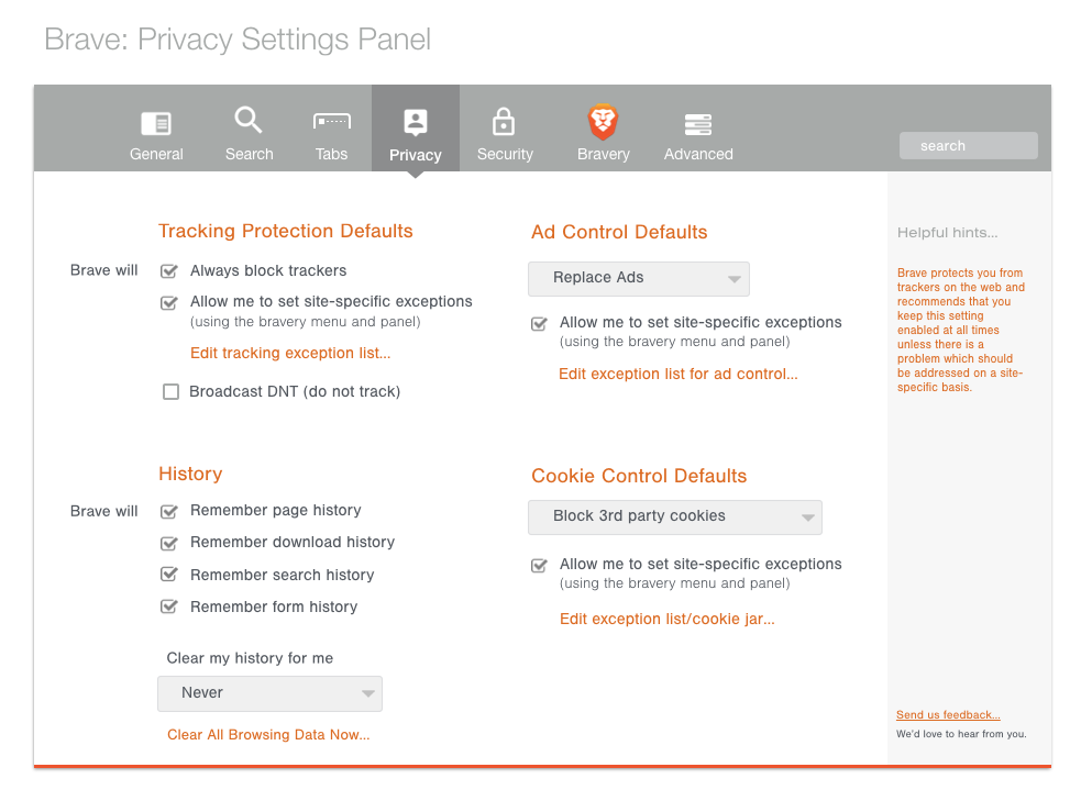 Brave_privacy_settings panel